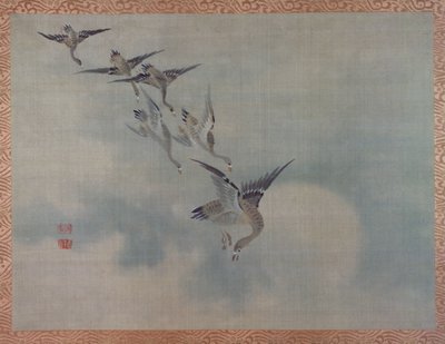 Fliegende Enten, 1851 von Tsubaki Chinzan